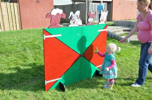 Koppengooien boerderijdieren